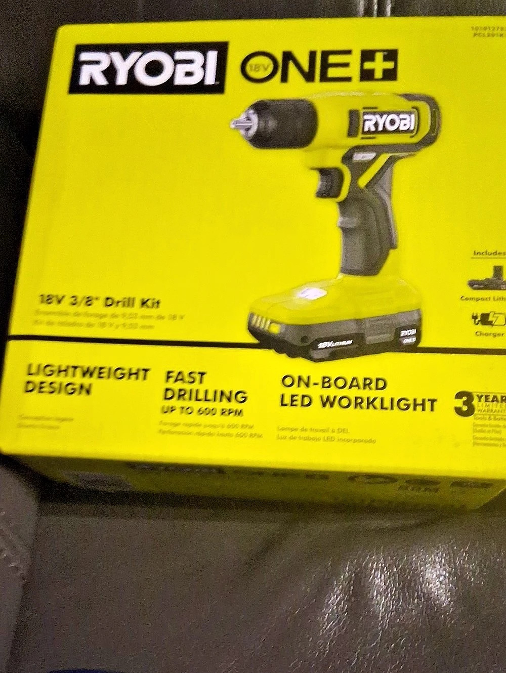 Ryobi 18V ONE+ 3/8 in. Cordless Drill/Driver Kit